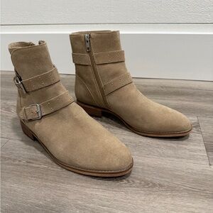 BP Sand Suede Ankle Boots